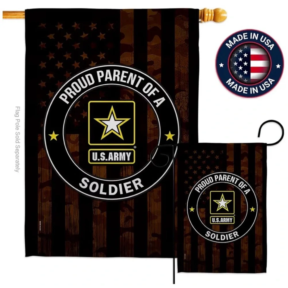 US MILITARY Proud Parent Army Garden Flag , 13 x 18 1/2, Armed Forces Rangers